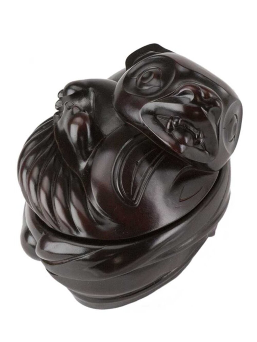 Boma Canada Sea Otter Spirit Box- Indigenous Haida Style Art Signed